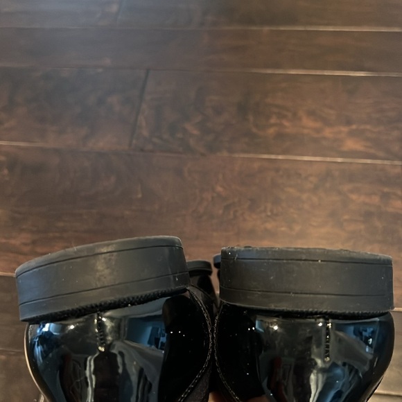 Stacey Adams black patent leather and fabric  loafer 9.5 - Picture 7 of 8